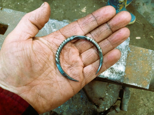 Celtic crescent moon pendant