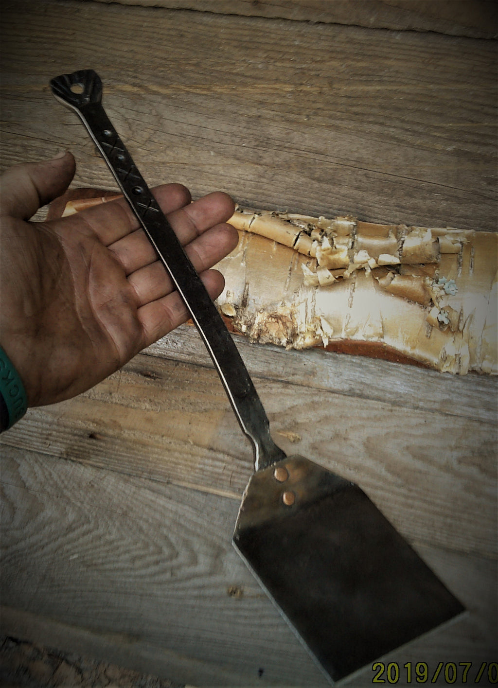 Hand forged spatula