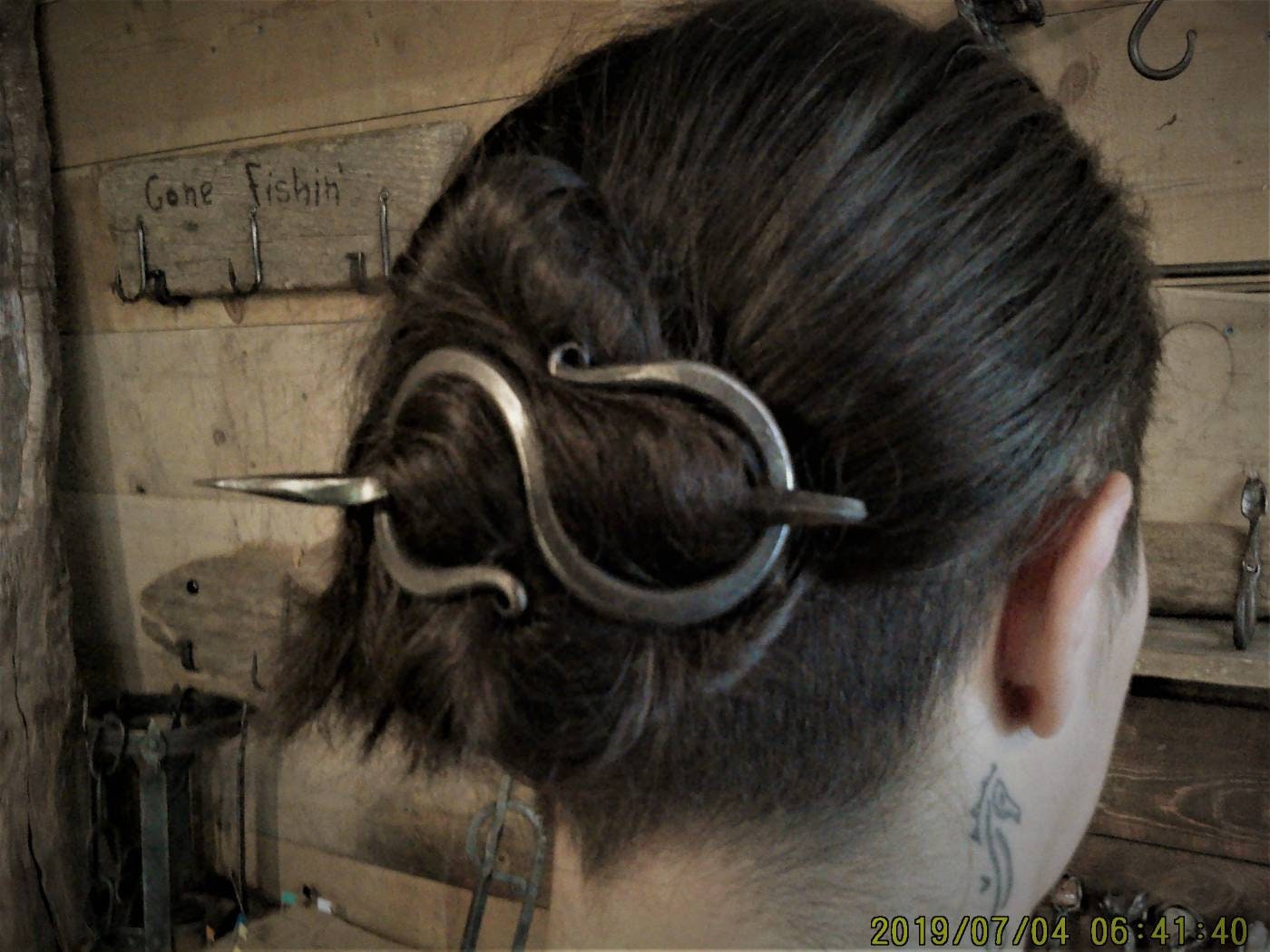 Hand forged hairpins