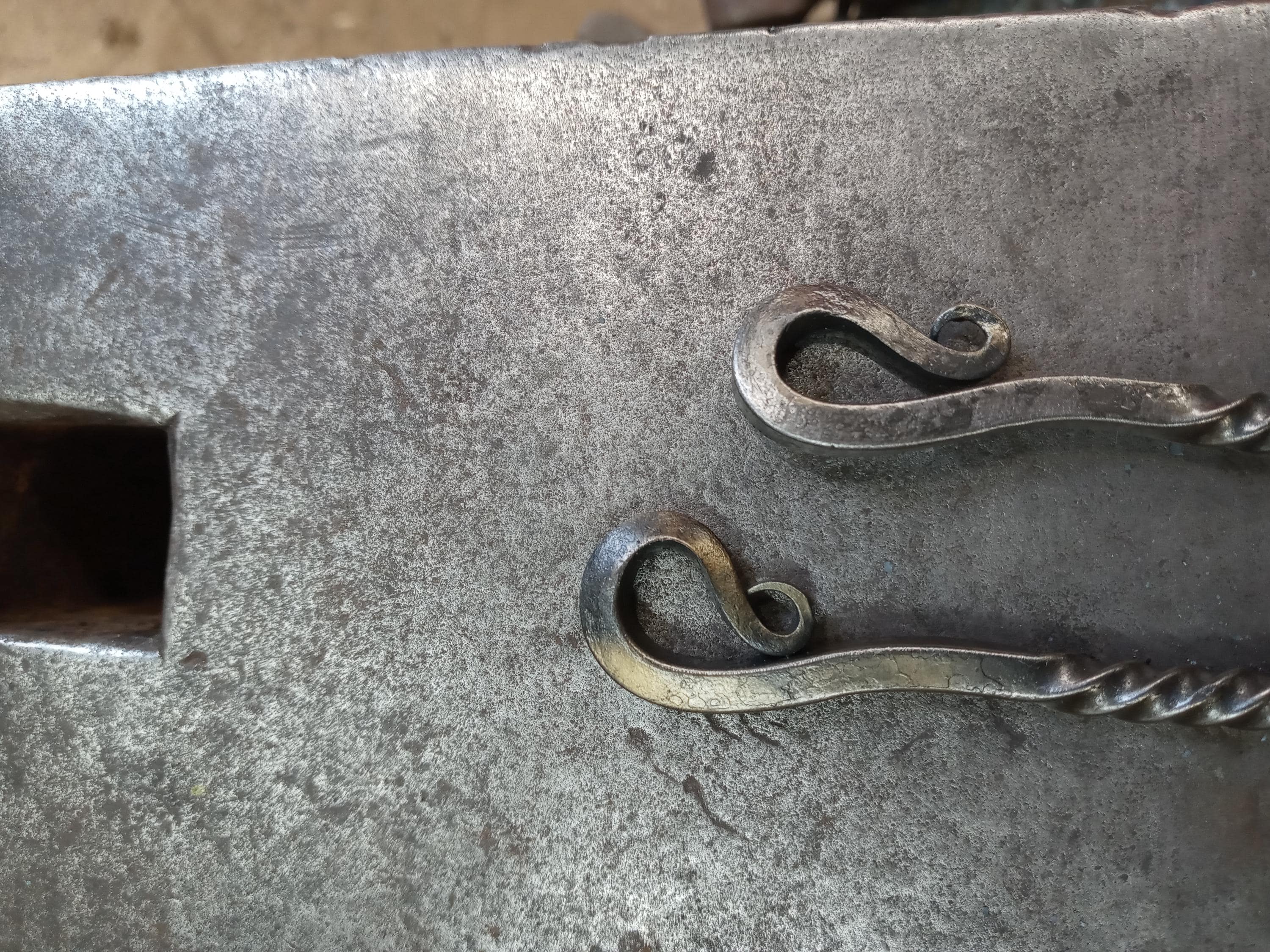 Hand forged hairstick
