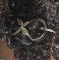 Hand forged leaf hairpins