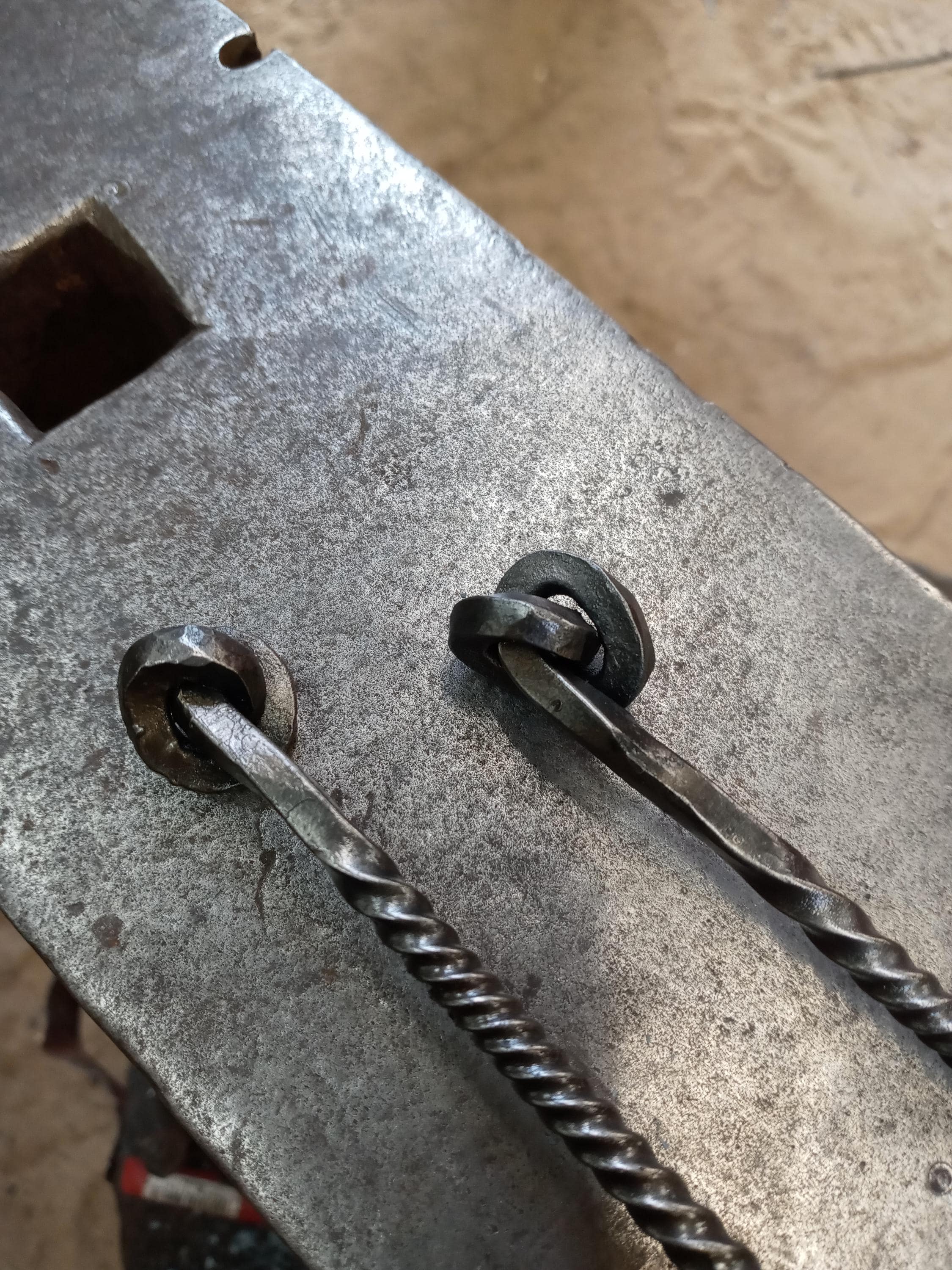 Hand forged hairstick