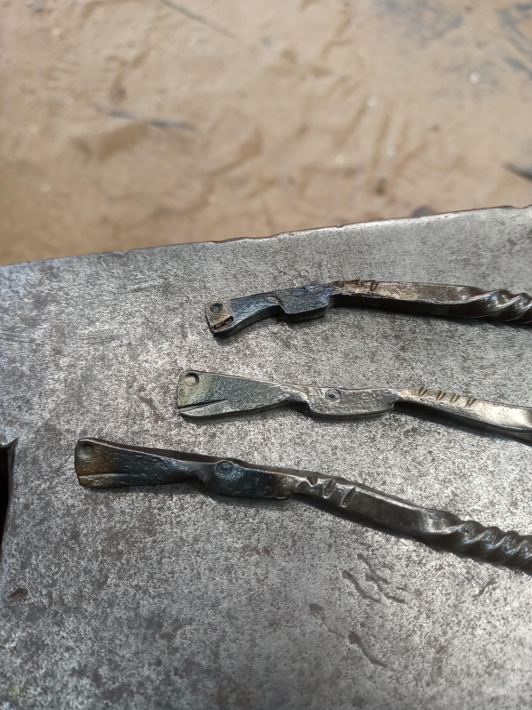 Hand forged hairstick