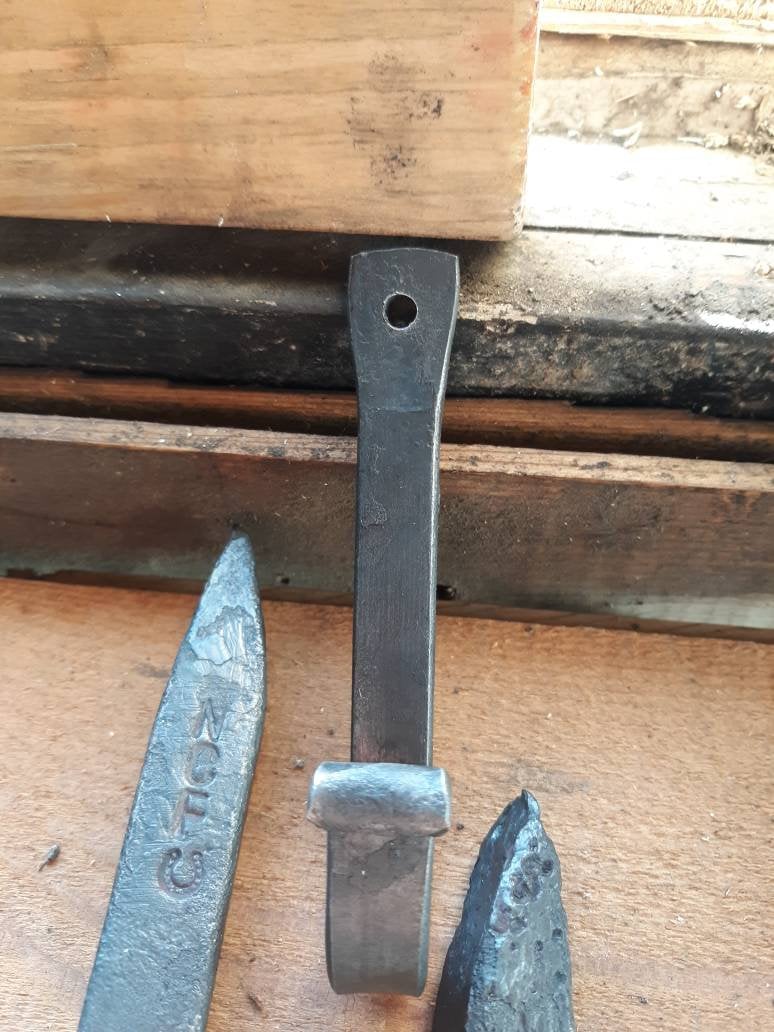 Hand forged medium wall hook