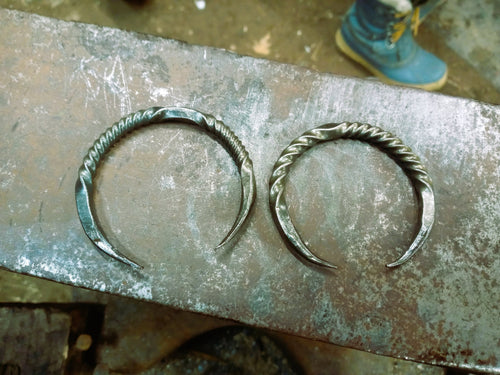 Celtic crescent moon pendant