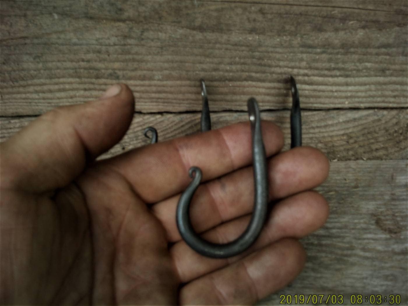 hand forged hook small