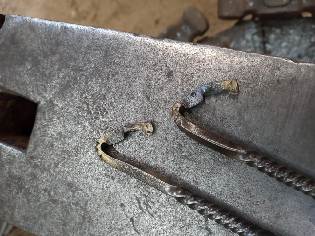 Hand forged hairstick